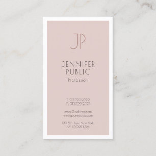 Creative Simple Design Trendy Artistic Plain Luxe Business Card