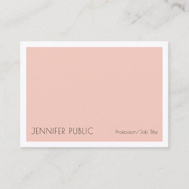 Creative Simple Design Trendy Modern Template Business Card (Front)