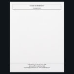 Creative Simple Minimalist Modern Professional Letterhead<br><div class="desc">You can change the fonts,  colours,  backgorund with easy to use tool.</div>