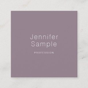 Creative Sleek Design Modern Plain Luxury Trendy Square Business Card