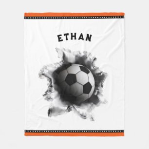 Creative Soccer Fleece Blanket