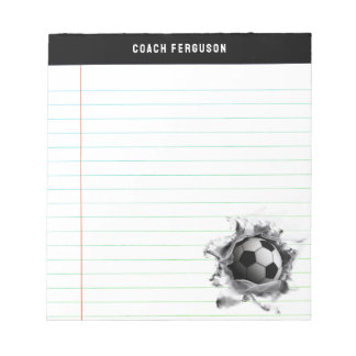 Creative Soccer Notepad