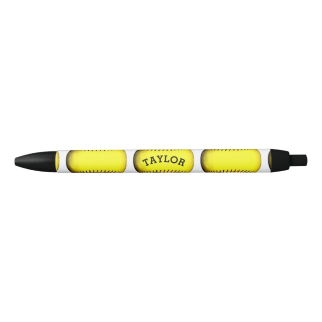 Creative Softball Black Ink Pen (Front)