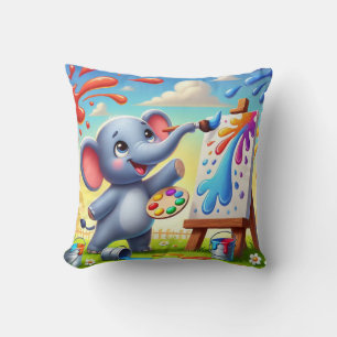 Creative Splash Throw Pillow