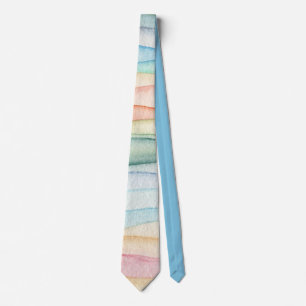 Creative Stylish Pastel Watercolor Pattern Men's Tie
