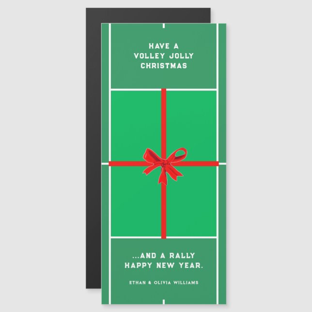 Creative Tennis Christmas Cards (Front/Back)