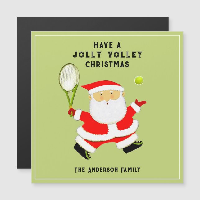 Creative Tennis Holiday Cards (Front/Back)