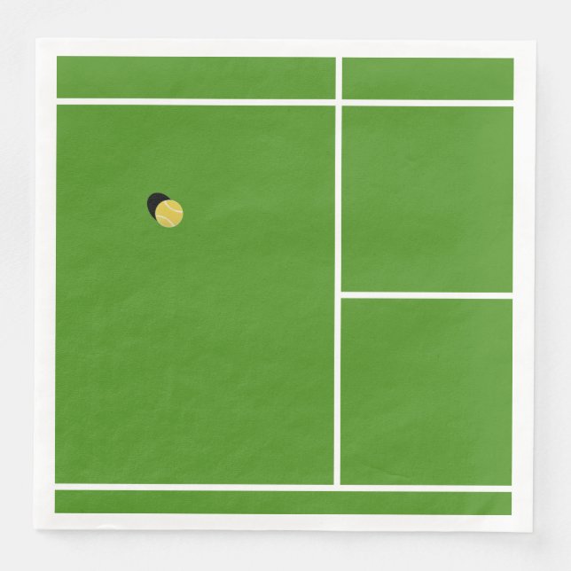 Creative Tennis Party Napkin (Front)