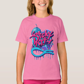Creative text with image design for T-shirt