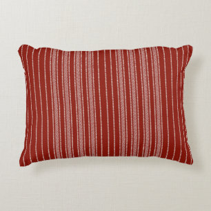 Creative Ticking Stripe – Heritage Rust Accent Pillow