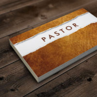 Creative Torn Paper Vintage Pastor
