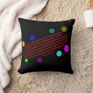 Creative Transformation Throw Pillow