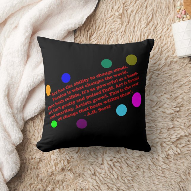 Creative Transformation  Throw Pillow (Blanket)