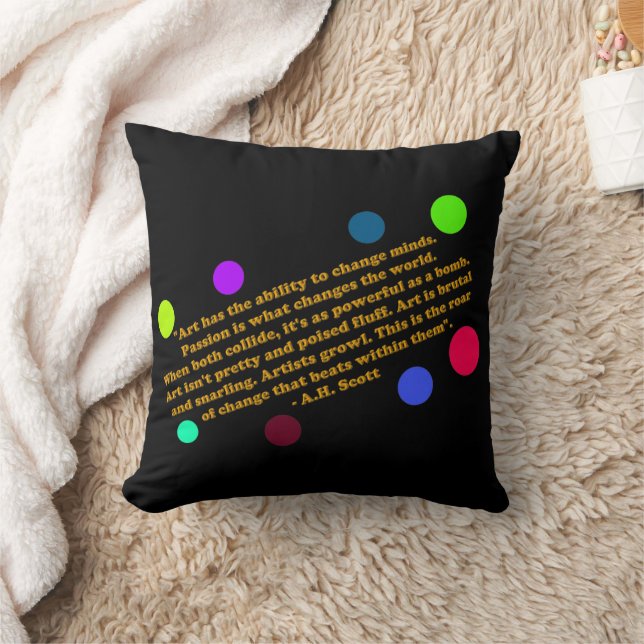 Creative Transformation  Throw Pillow (Blanket)