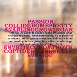 Creative Transformation  Window Cling