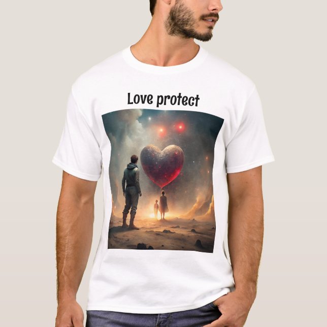 Creative t'shirt for how love can protect  T-Shirt (Front)