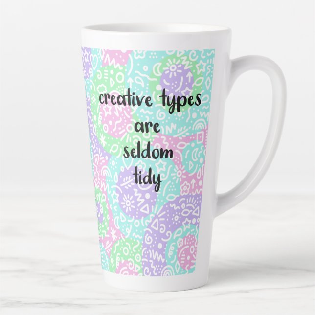 Creative Types are Seldom Tidy Colourful Mug (Right)