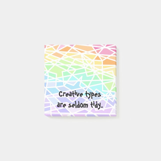 Creative Types Rainbow Post-it Notes (Front)