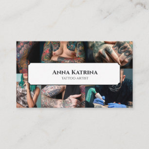 Creative Watercolor Tattoo Artist Appointment  Business Card