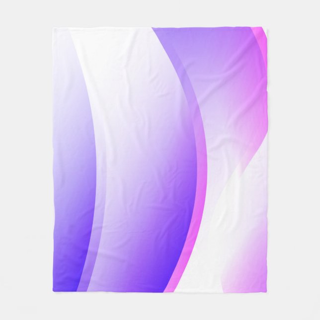 Creative Waves. Futuristic Technology Style Backgr Fleece Blanket (Front)