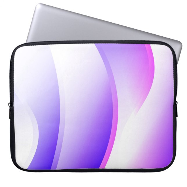 Creative Waves. Futuristic Technology Style Backgr Laptop Sleeve (Front)