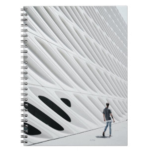 Creative white man architecture notebook