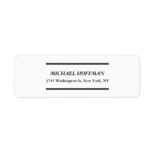 Creative White Minimalist Classic Italic
