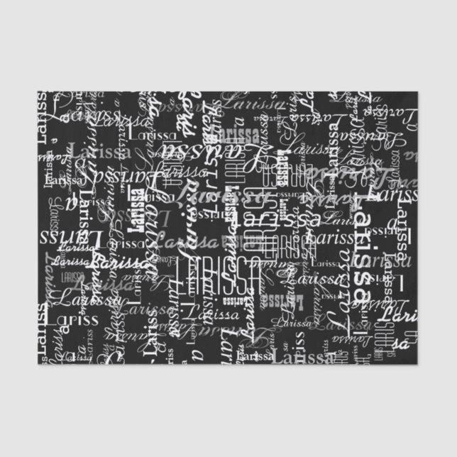 creative with personalized name tissue paper (Front)