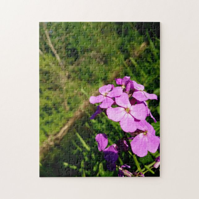 Creative woo vert fleur photo puzzle puzzle (Vertical)