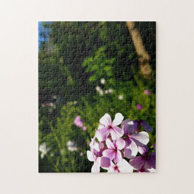 Creative woo vert fleur photo puzzle puzzle (Vertical)