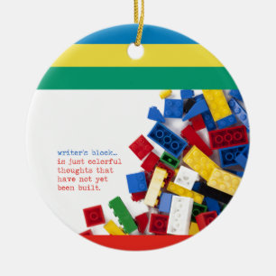 Creative Writer's Block Solution Ceramic Ornament