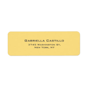 Creative Yellow Color Plain Elegant Simple