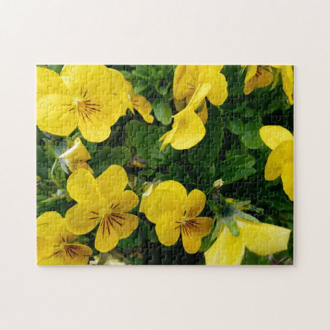Creative yellow flower tree photo jigsaw puzzle (Horizontal)