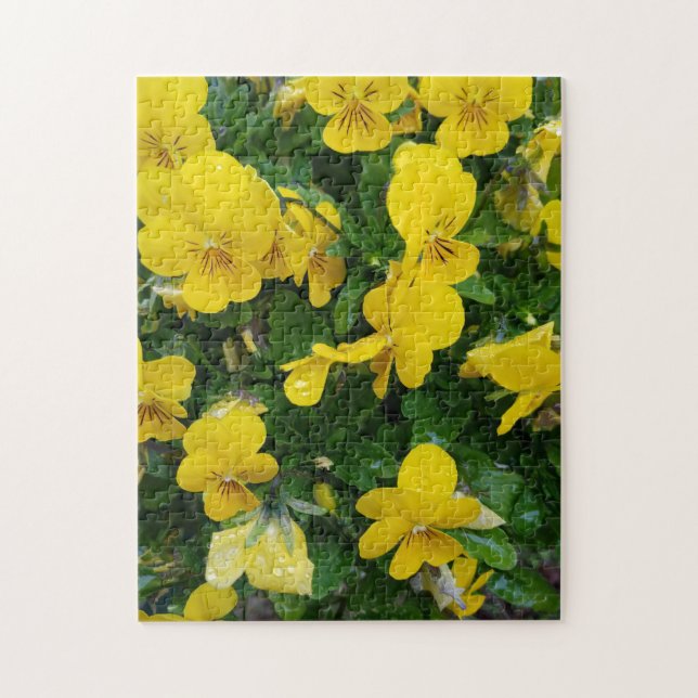 Creative yellow tree flower photo jigsaw puzzle (Vertical)