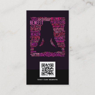 Creative Yoga QR code Business Card