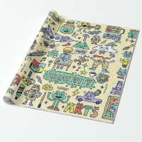 Creativity Activities Funny Doodle Cartoon Set 1. 