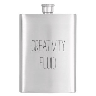 Creativity Fluid Funny Classic Fun Steel Flask