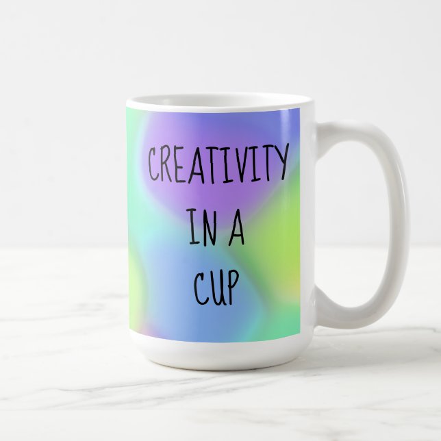 Creativity in a Cup Colourful Coffee Mug (Right)