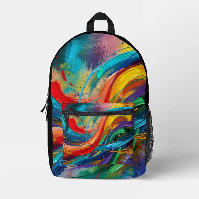 Creativity In Every Detail Printed Backpack (Front)