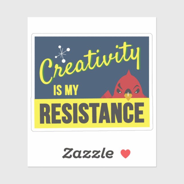 "Creativity is My Resistance" compact rectangle (Sheet)