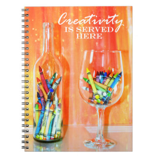 Creativity Is Served Here Notebook