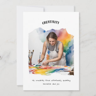 Creativity Positive Affirmation Card