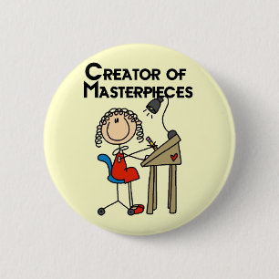 Creator of Masterpieces Tshirts and Gifts 2 Inch Round Button