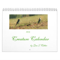 Creature Calendar 2014  beasts and birds