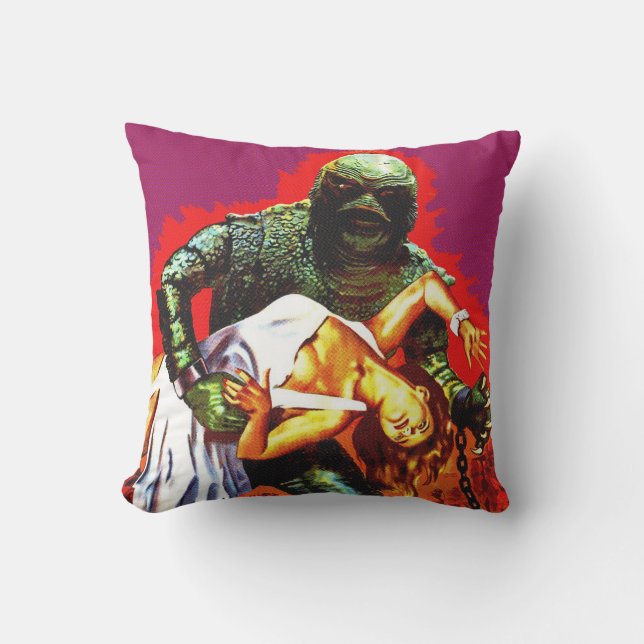 Creature Comforts Throw Pillow (Front)