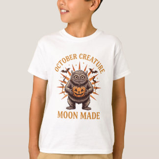 Créature d'octobre T-shirt de monstre mignon d'Hal