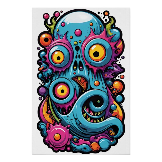 Creature From the Memphis Design Group Lagoon Poster (Front)