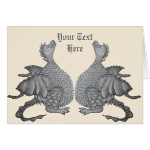 créature imaginaire mythique dragons gris mignon j