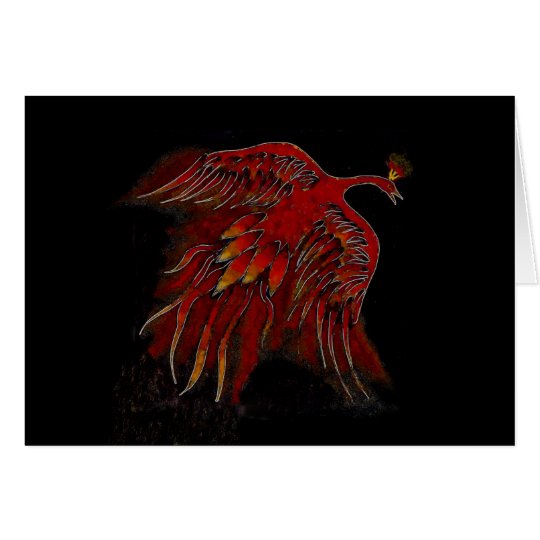 Creature of Fire Blank Greeting Card-horizontal Card