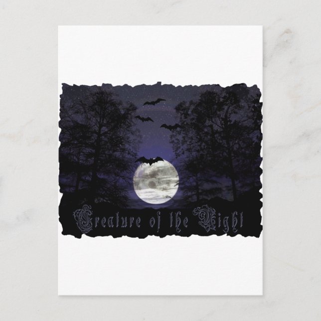 Creature of the Darkest Night Postcard (Front)